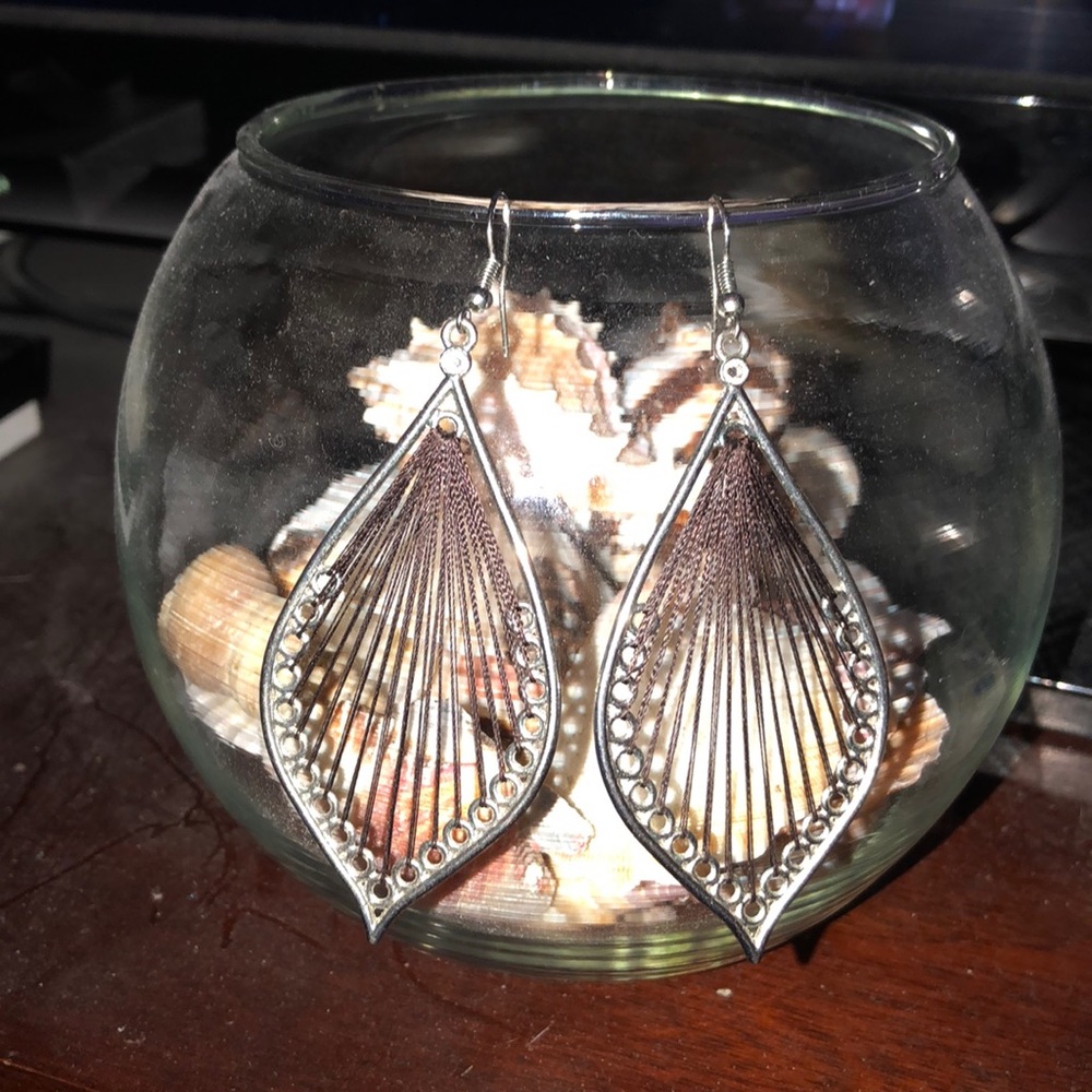 Silver earrings